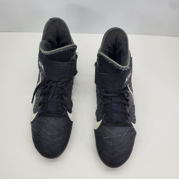 Nike Shoe Men 11.5 Alpha Menace Pro 2 Mid Top 3/4 Football Cleats AQ3209-002 - Picture 2 of 12